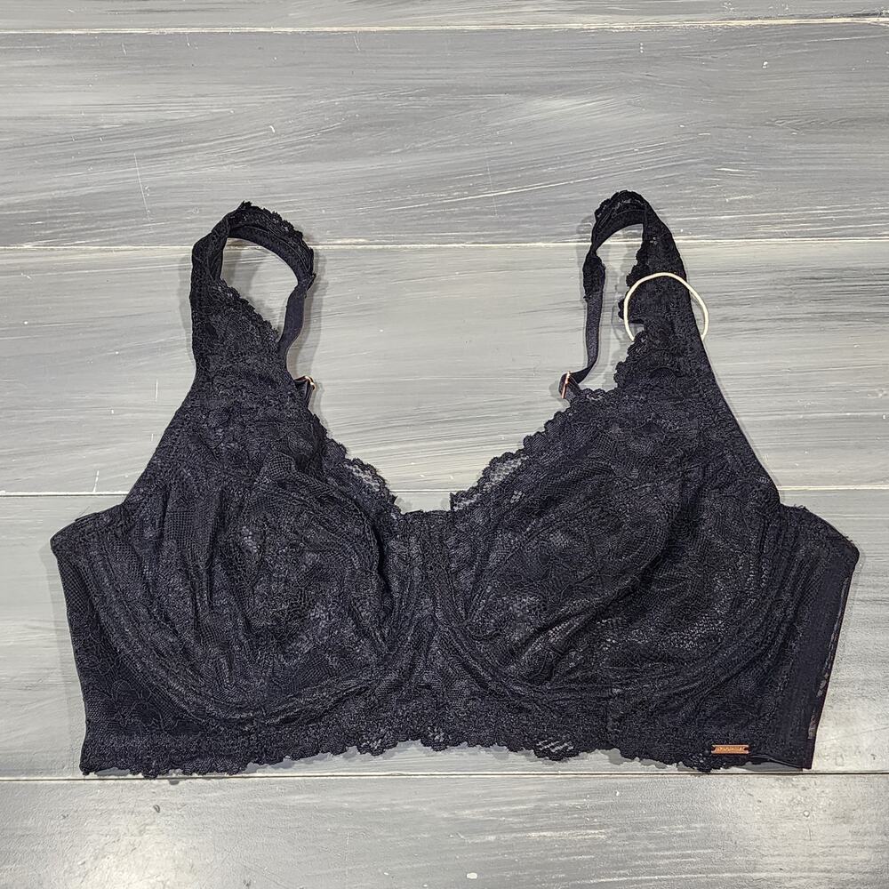 DORINA Aina Bralette XL Non Padded Lace Wire‎ Free Black